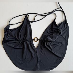 Urban Outfitters Tie Black Swim Top
